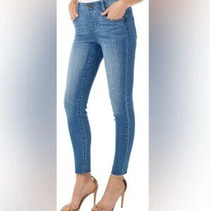 Liverpool Hi-Rise Ankle Skinny Cut with Cut Hem Sz 12